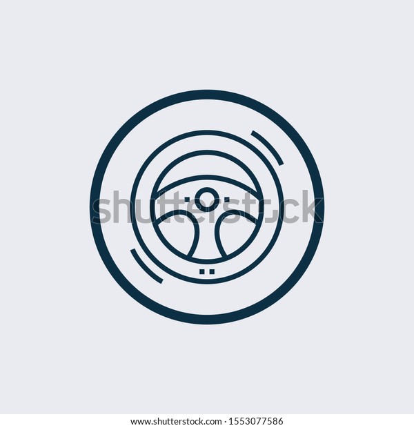 steering wheel icon isolated on\
white background from motor sports collection. steering wheel icon\
trendy and modern steering wheel symbol for logo, web,\
app