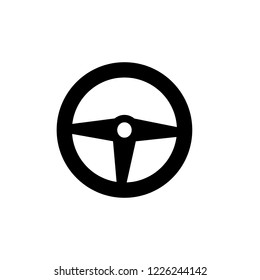 steering wheel icon logo