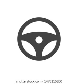 steering wheel icon logo template