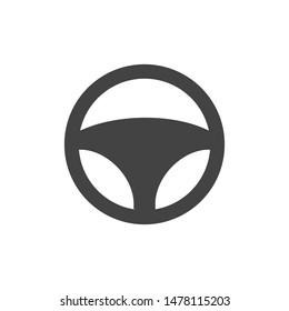 steering wheel icon logo template