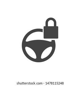 Steering Wheel Icon Logo Template