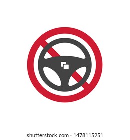 steering wheel icon logo template