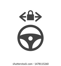 steering wheel icon logo template