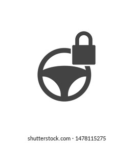 steering wheel icon logo template