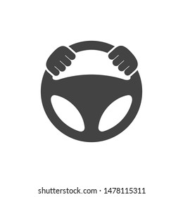 steering wheel icon logo template