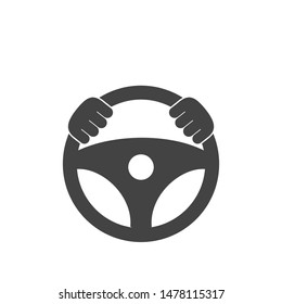 steering wheel icon logo template