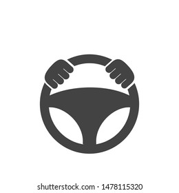 Steering Wheel Icon Logo Template