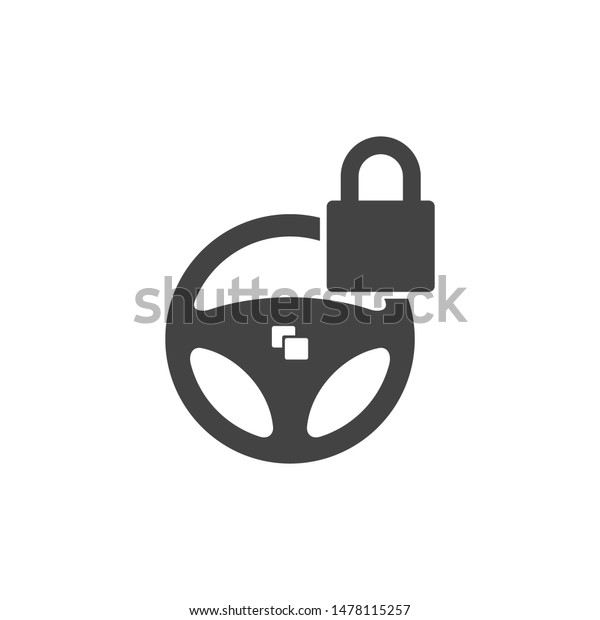 steering wheel icon logo\
template