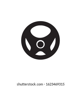 steering wheel icon logo vector