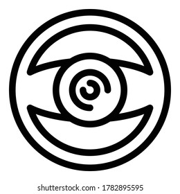 Lenkradsymbol. Rahmenlenkrad, Vektorsymbol für Webdesign einzeln auf weißem Hintergrund