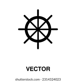 Steering wheel icon. steering wheel. Ship wheel illustrationon white background..eps