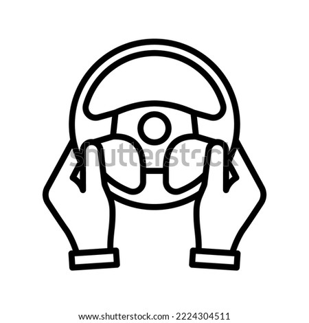 Steering wheel icon. Steering sign. vector illustration