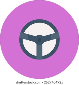 Steering Wheel Icon Symbol Art Sign