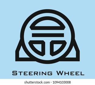 Steering Wheel icon vector