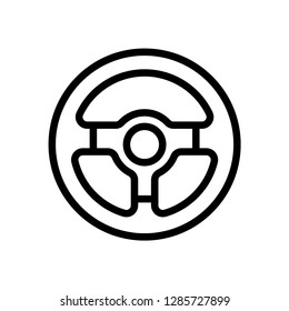 Steering Wheel icon vector