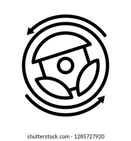 Steering Wheel icon vector