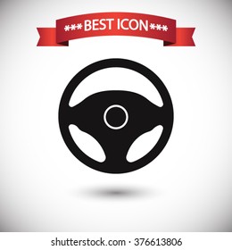 Steering Wheel Icon Vector