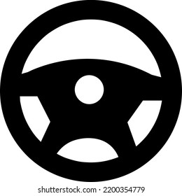 Steering wheel icon vector. Car steering wheel icon on white background..eps
