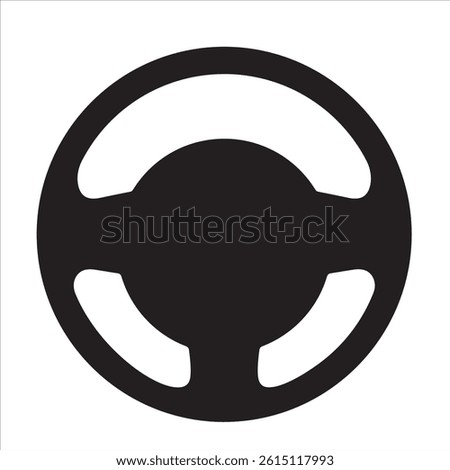 Steering wheel icon vector. Car steering wheel icon. For your website, logo, app, UI design. Vector illustration, isolated on white background.