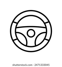 Plantilla de diseño de Vector del icono del volante simple y limpio