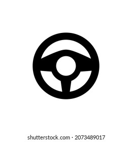 steering wheel icon vector illustration logo template for many purpose. Isolated on white background.