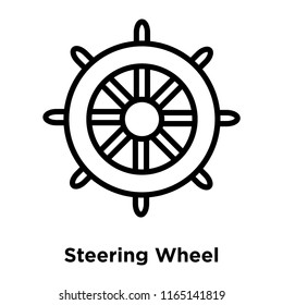 Steering Wheel icon vector isolated on white background, Steering Wheel transparent sign , office symbols