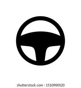 Steering wheel icon vector isolated