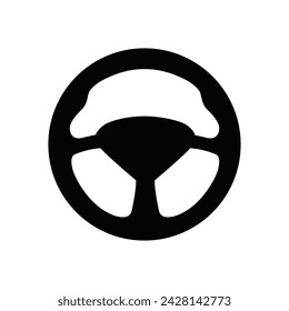 Steering Wheel icon vector. Machine control illustration sign. Steer symbol or logo.