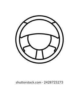 Steering Wheel icon vector. Machine control illustration sign. Steer symbol or logo.