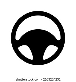 Steering wheel icon vector on white background. Car wheel. Vector EPS.