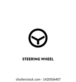 steering wheel icon vector. steering wheel sign on white background. steering wheel icon for web and app