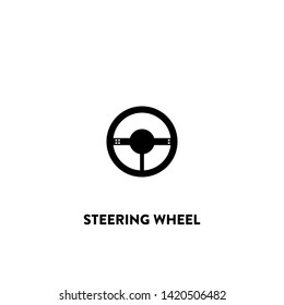steering wheel icon vector. steering wheel sign on white background. steering wheel icon for web and app