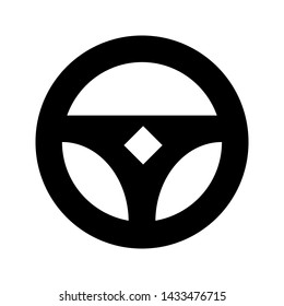 Steering Wheel icon vector. wheel sign illustration.