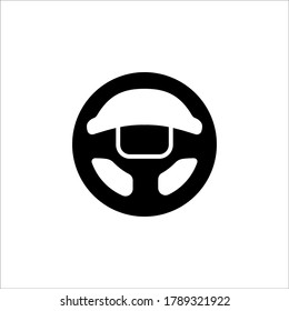 steering wheel icon vector symbol template