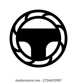 Ilustración de diseño de símbolo de Vector de icono de volante