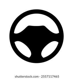 steering wheel icon vector with trendy design