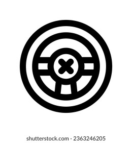 steering wheel icon. vector icon for your website, mobile, presentation, and logo design.