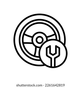 steering wheel icon for your website, mobile, presentation, and logo design.