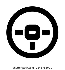 Lenkradsymbol für Ihre Website, Ihr Handy, Ihre Präsentation und Ihr Logo-Design.