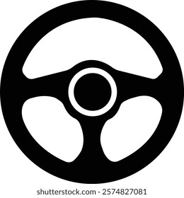 steering wheel icon.Car,automobile steering wheel or driving wheel flat icon for apps and websites.steering wheel icon or logo isolated sign symbol vector illustration,isolated on white background.