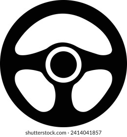 Steering Wheel Icons, steering is a symbol of artificial intelligence. wheel car logo templates flat vector icon from steering wheel, steer sign . driving symbol . auto parts for direction control .