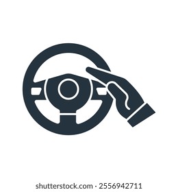 Steering Wheel icons  symbol vector elements for infographic web