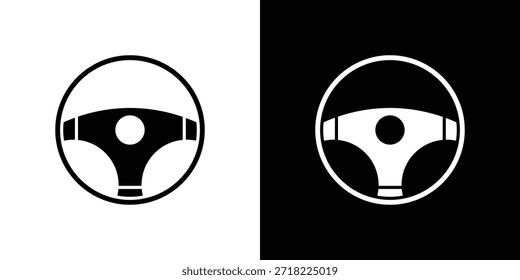 Symbole für Lenkräder. Vektorvorlage Illustration Symbol Pixel perfekt