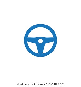 Steering wheel illustration vector flat design