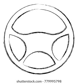 steering wheel isolated icon