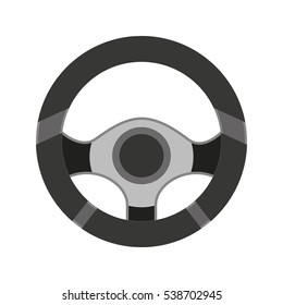 steering wheel isolated icon vector illustration design