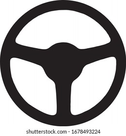 Steering wheel isolated on a white background