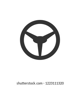 steering wheel isolated simple icon