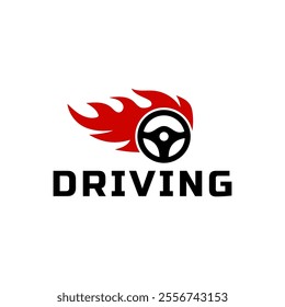 Steering wheel logo. Automobile steer wheel illustration on white background