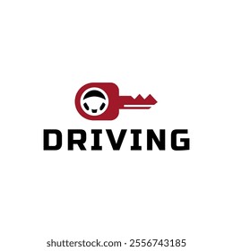 Steering wheel logo. Automobile steer wheel illustration on white background